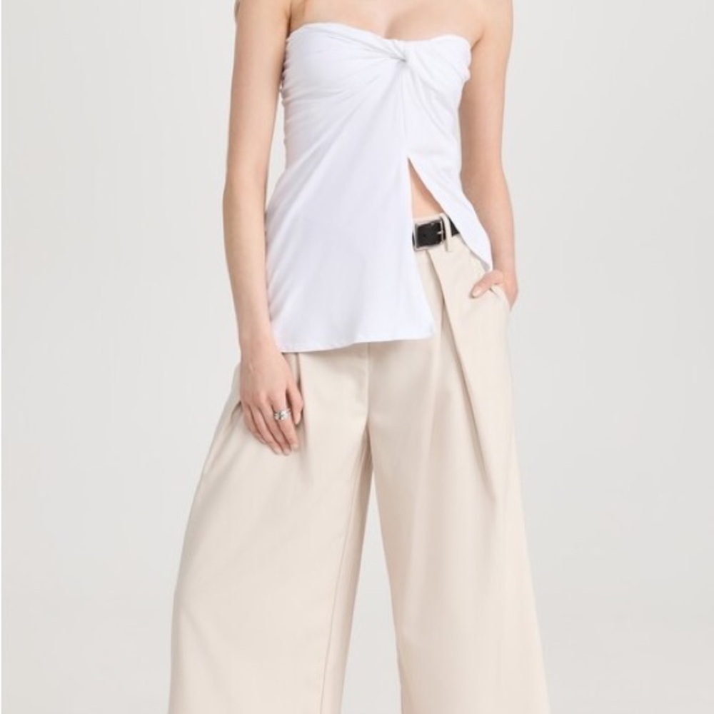 Beaufille White Strapless Top